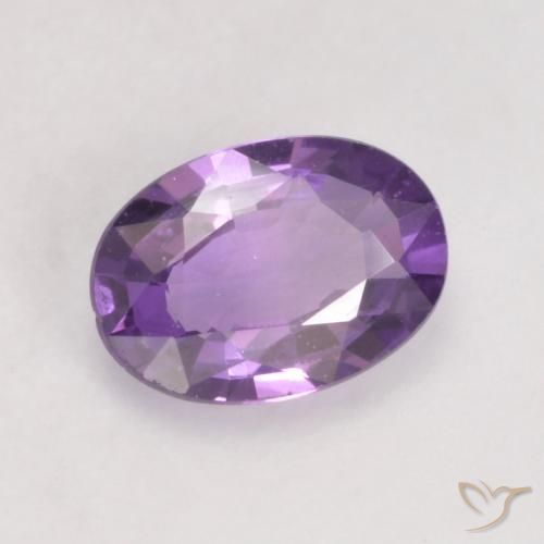Zaffiro Iris Violetta naturale da 0.48 ct, Ovale, VS