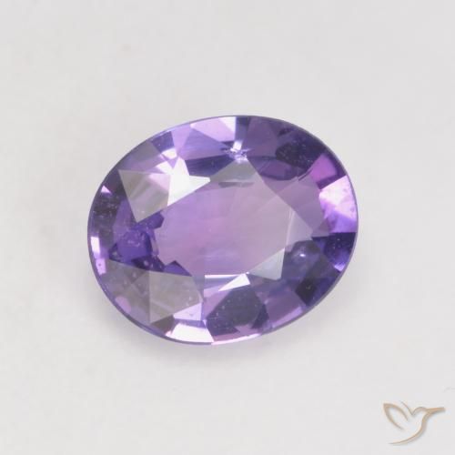 Zaffiro Viola scuro naturale da 0.66 ct, Ovale, VS