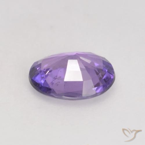 Zaffiro Viola scuro naturale da 0.66 ct, Ovale, VS