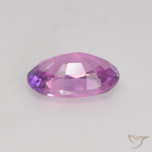 Zaffiro Viola rosato intenso naturale da 0.55 ct, Ovale, VS