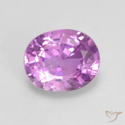 Zaffiro Viola intenso naturale da 0.59 ct, Ovale, VS
