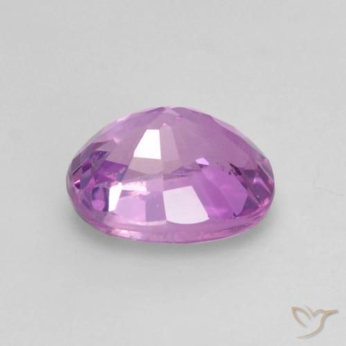 Zaffiro Viola intenso naturale da 0.59 ct, Ovale, VS