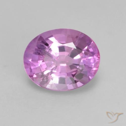 0.53ct Naturale Viola medio Zaffiro, Ovale, VS