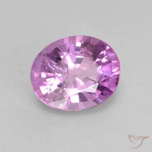 Zaffiro Viola medio naturale da 0.53 ct, Ovale, VS