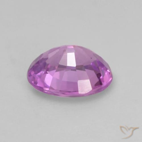 Zaffiro Viola medio naturale da 0.53 ct, Ovale, VS