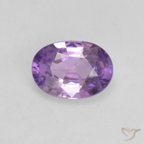 0.54ct Naturale Viola rosa medio Zaffiro, Ovale, VS