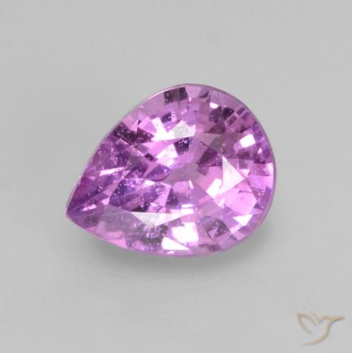 0.55ct Naturale Viola Rosato Viola Zaffiro, Forma a pera, VS