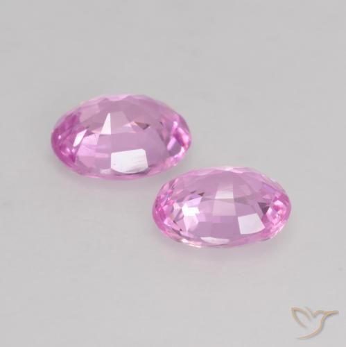 Gemme di Zaffiro Viola intenso naturale da 0.78 ct, Ovale, VVS-VS