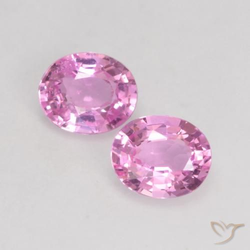 0.76ctw Naturale Viola-Rosa Zaffiro, Ovale, VVS-VS