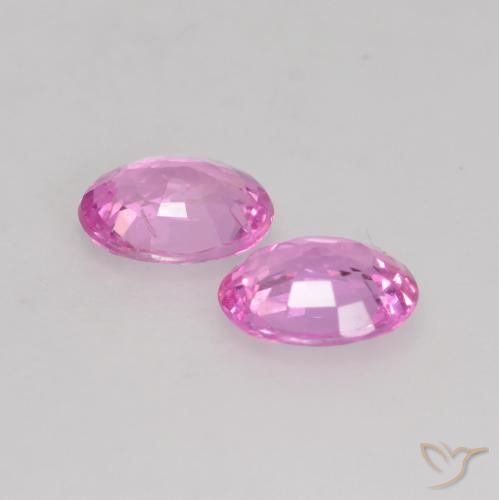 Gemme di Zaffiro Viola intenso naturale da 0.68 ct, Ovale, VVS-VS