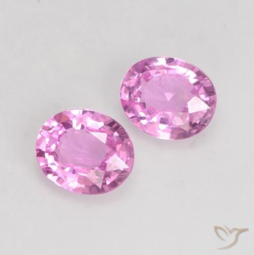 Gemme di Zaffiro Viola medio naturale da 0.71 ct, Ovale, VS