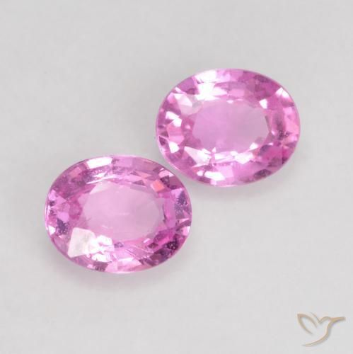 Gemme di Zaffiro Viola intenso naturale da 0.79 ct, Ovale, VS