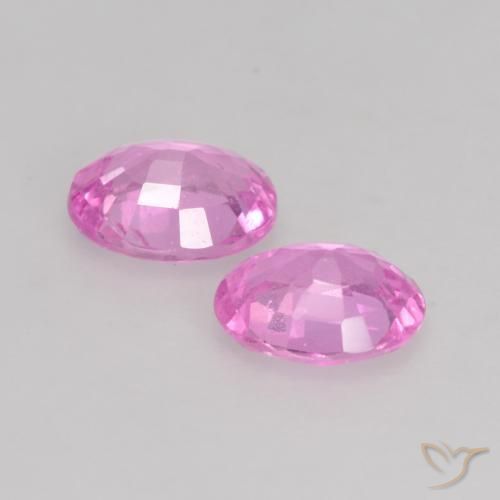 Gemme di Zaffiro Viola intenso naturale da 0.79 ct, Ovale, VS