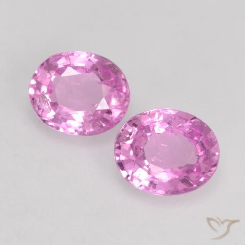 0.90ctw Naturale Viola-Rosa Zaffiro, Ovale, VS
