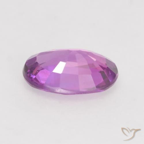 Zaffiro Viola elettrico naturale da 0.54 ct, Ovale, VVS-VS