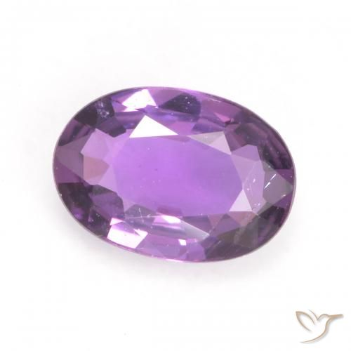 0.52ct Naturale Viola medio Zaffiro, Ovale, VVS-VS