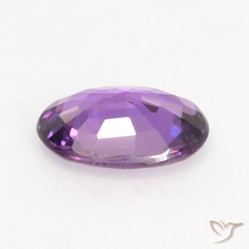 Zaffiro Viola medio naturale da 0.52 ct, Ovale, VVS-VS