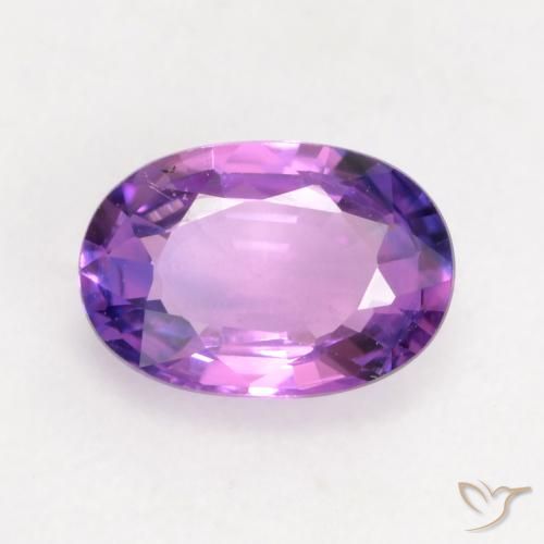 0.63ct Naturale Viola medio Zaffiro, Ovale, VVS-VS