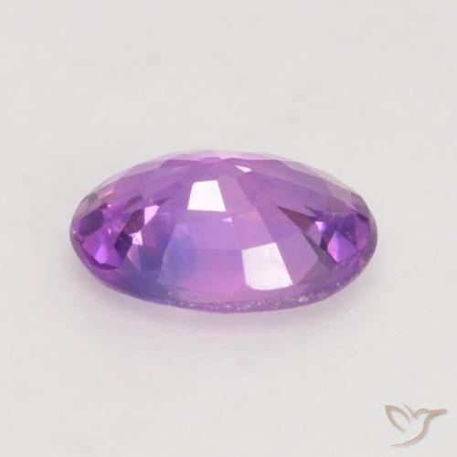 Zaffiro Viola Rosa Intenso naturale da 0.58 ct, Ovale, VVS-VS
