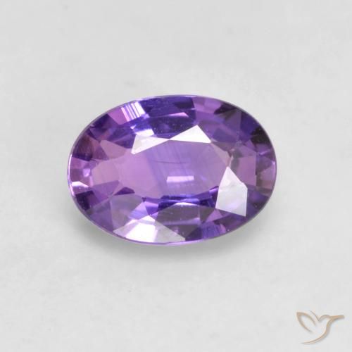 0.51ct Naturale Rosa Viola Zaffiro, Ovale, VS