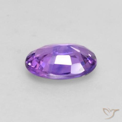 Zaffiro Rosa Viola naturale da 0.51 ct, Ovale, VS
