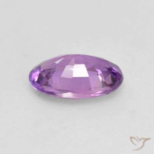 Zaffiro Viola Rosa Intenso naturale da 0.48 ct, Ovale, VVS-VS