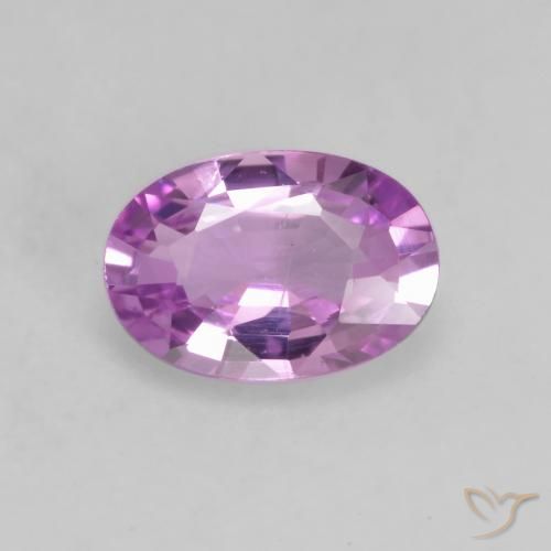 Zaffiro Rosa violetto naturale da 0.52 ct, Ovale, VS