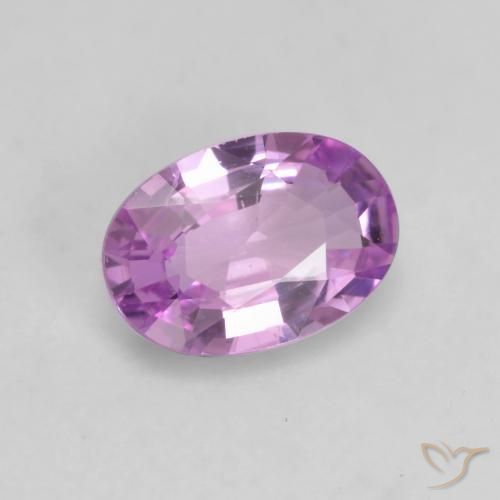 Zaffiro Rosa violetto naturale da 0.52 ct, Ovale, VS