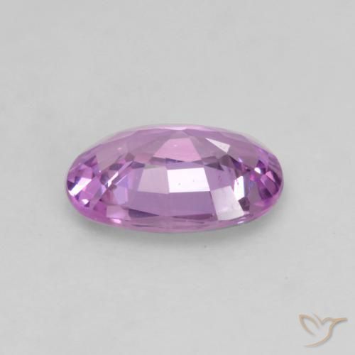 Zaffiro Rosa violetto naturale da 0.52 ct, Ovale, VS