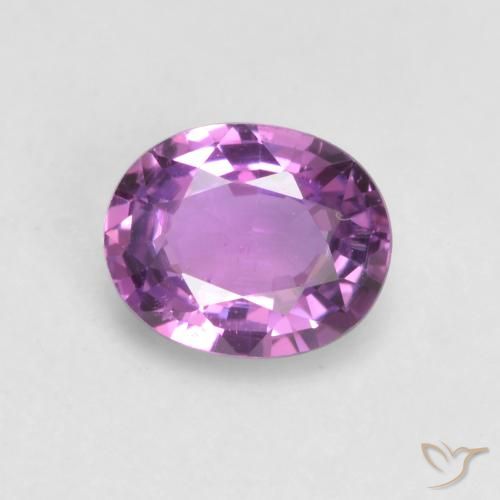 0.57ct Naturale Viola violetto Zaffiro, Ovale, VS