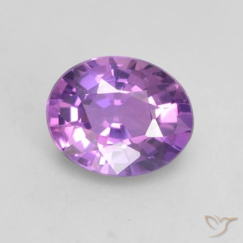 0.56ct Naturale Vivido Rosa Viola Zaffiro, Ovale, VS