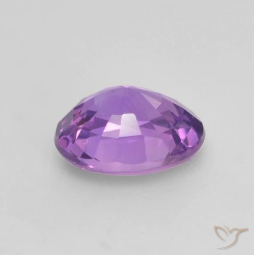 Zaffiro Vivido Rosa Viola naturale da 0.56 ct, Ovale, VS