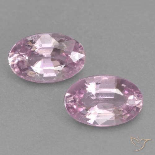 0.56ctw Naturale Rosa viola reale molto chiaro Zaffiro, Ovale, VVS-VS
