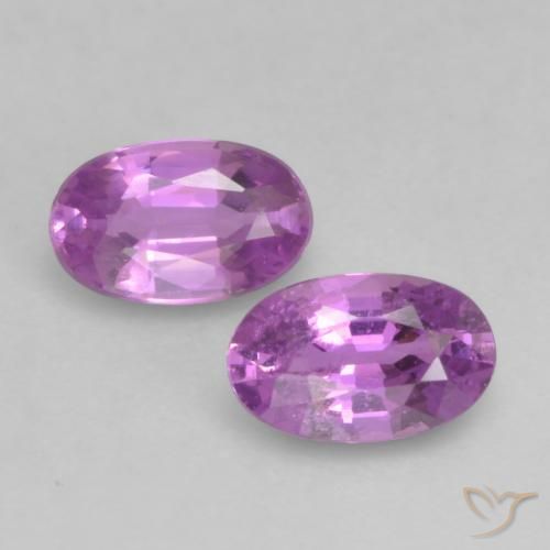 0.60ctw Naturale Viola intenso Zaffiro, Ovale, VVS-VS