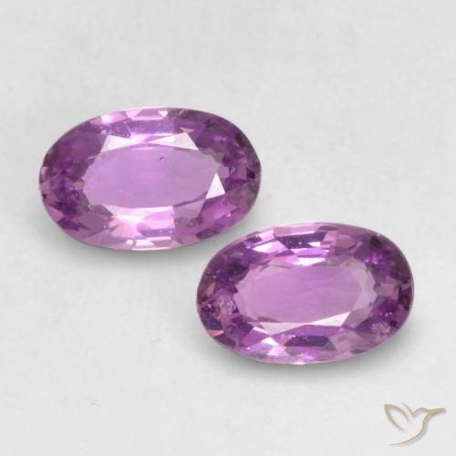 0.58ctw Naturale Viola elettrico Zaffiro, Ovale, VVS-VS