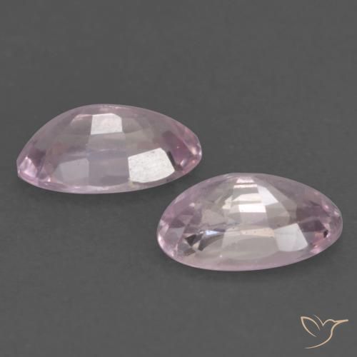 Gemme di Zaffiro Rosa Molto Chiaro naturale da 0.61 ct, Ovale, VVS-VS