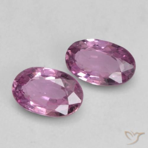 Gemme di Zaffiro Viola medio naturale da 0.61 ct, Ovale, VVS-VS