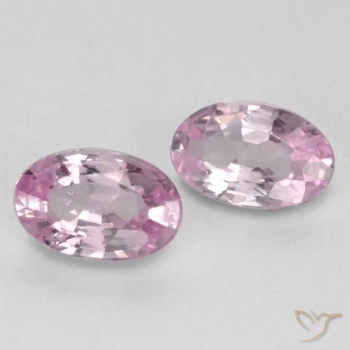 Gemme di Zaffiro Rosa Chiaro Bubblegum naturale da 0.51 ct, Ovale, VVS-VS