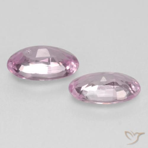 Gemme di Zaffiro Rosa Chiaro Bubblegum naturale da 0.51 ct, Ovale, VVS-VS