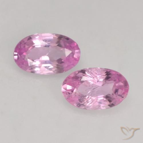 0.48ctw Naturale Rosa intenso Zaffiro, Ovale, VVS-VS