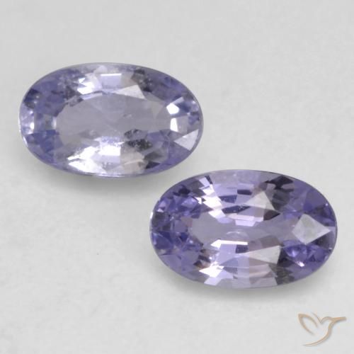 0.67ctw Naturale Viola medio-chiaro Zaffiro, Ovale, VVS-VS