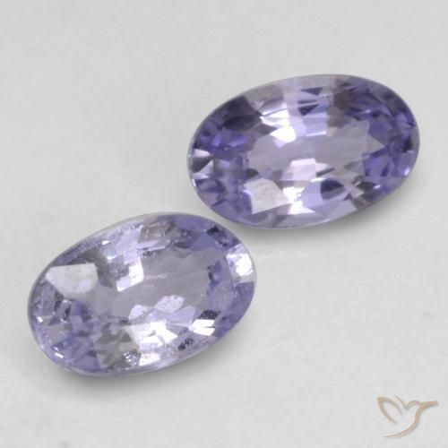 Gemme di Zaffiro Viola medio-chiaro naturale da 0.67 ct, Ovale, VVS-VS