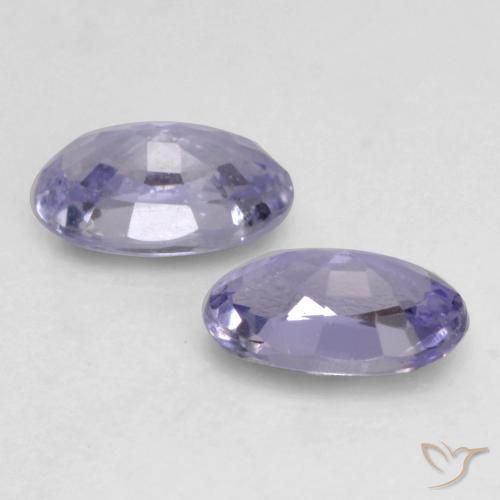 Gemme di Zaffiro Viola medio-chiaro naturale da 0.67 ct, Ovale, VVS-VS