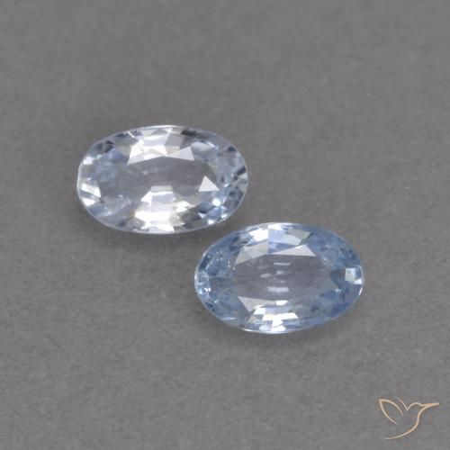 0.58ctw Naturale Chiaro Zaffiro, Ovale, VVS-VS