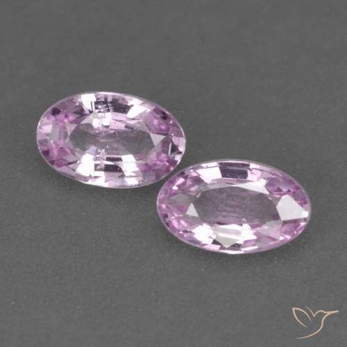 0.48ctw Naturale Viola chiaro Zaffiro, Ovale, VVS-VS