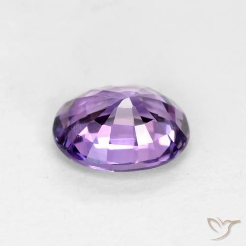 Zaffiro violaceo naturale da 0.58 ct, Ovale, VS