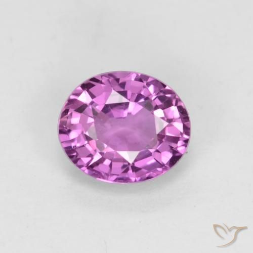 0.67ct Naturale Viola violetto Zaffiro, Ovale, VVS-VS
