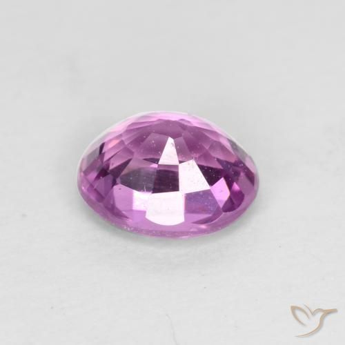 Zaffiro Viola violetto naturale da 0.67 ct, Ovale, VVS-VS