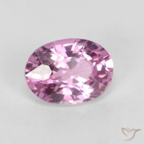 Zaffiro Rosa violetto naturale da 0.83 ct, Ovale, VVS-VS
