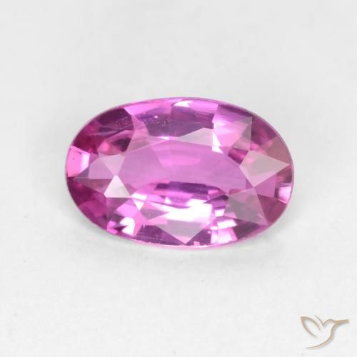 0.58ct Naturale Viola medio Zaffiro, Ovale, VVS-VS